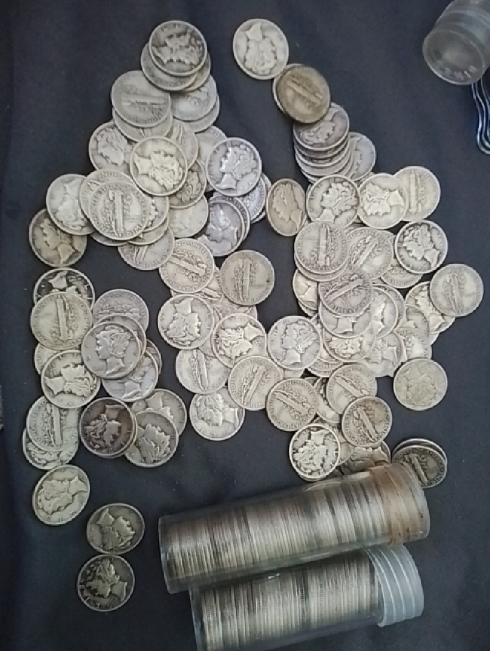 Mixed Silver Mercury Dimes - Bulk Lot Of 25 Coins